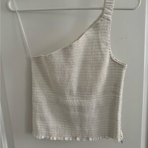 Reformation White Holly Linen Top (Size M)